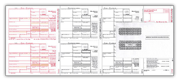 1099 Misc Income Set/Envelope Bundle (3- Part)