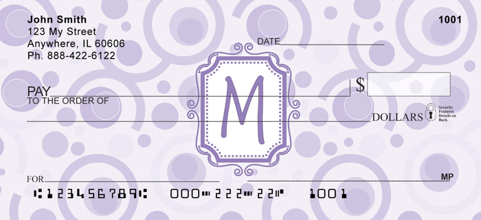 Bubbly Monogram M<br>MONO-05M