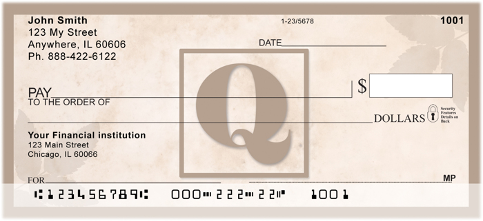 Simplistic Monogram Q