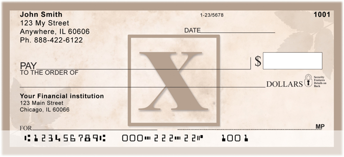 Simplistic Monogram X