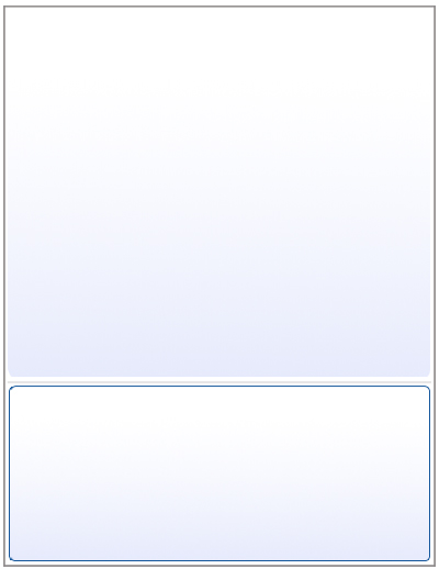 White Stub & Blue-Screened Bottom Laser Statements