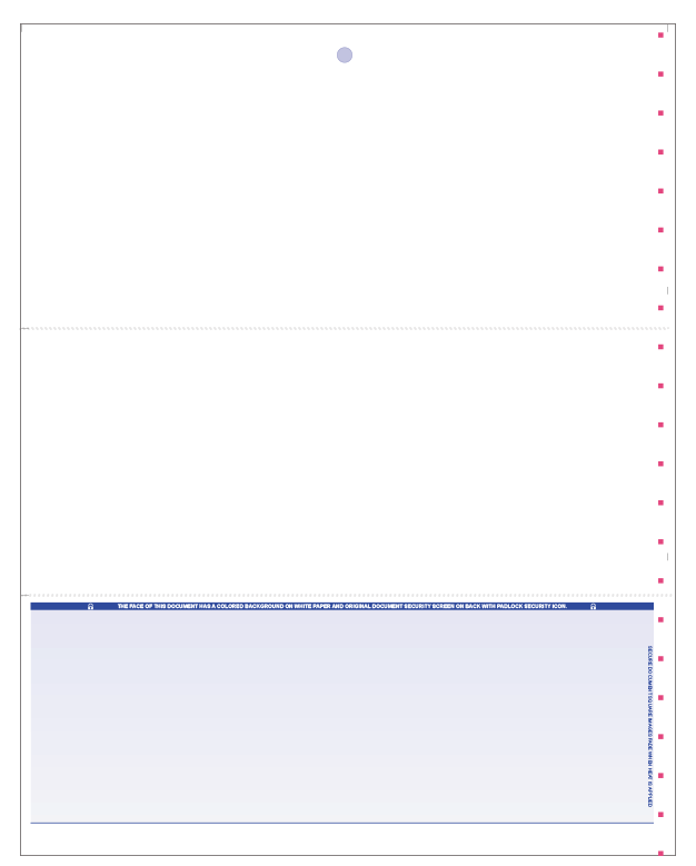 thumbnail image 2 of 2000 Blue Scallop Laser Checks - Blank Business & Personal Checks With Security Features 2 of 6
