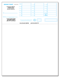 Quickbooks&reg Compatible Deposit Tickets