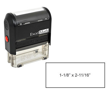 Self-Inking Custom Stamp (1-1/8" x 2-11/16")