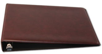 Burgundy Deskbook Binder