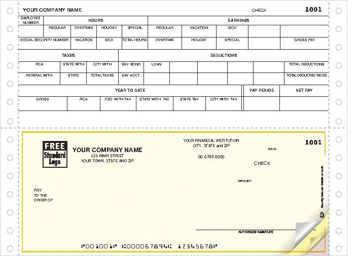 Continuous Bottom Payroll Checks