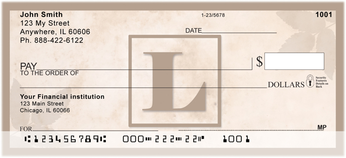 Simplistic Monogram L<br>MONO-01L