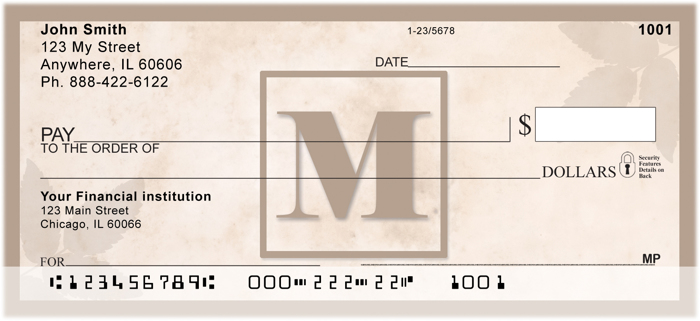 Simplistic Monogram M<br>MONO-01M