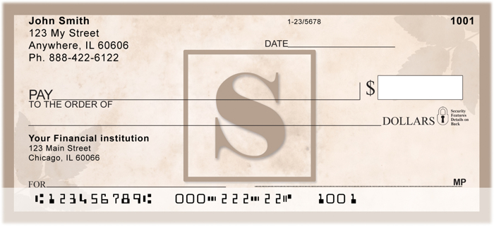 Simplistic Monogram S<br>MONO-01S