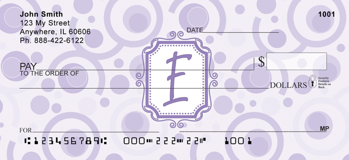 Bubbly Monogram E<br>MONO-05E