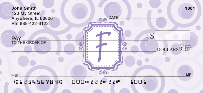 Bubbly Monogram F<br>MONO-05F