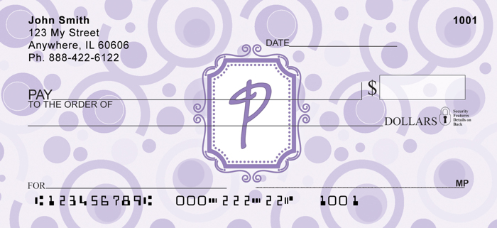 Bubbly Monogram P<br>MONO-05P