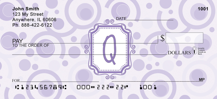 Bubbly Monogram Q<br>MONO-05Q