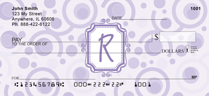 Bubbly Monogram R<br>MONO-05R