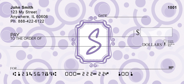 Bubbly Monogram S<br>MONO-05S