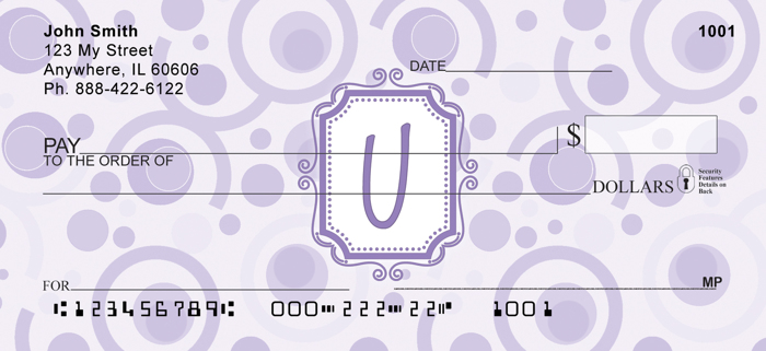 Bubbly Monogram U<br>MONO-05U