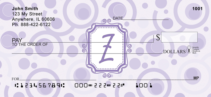 Bubbly Monogram Z<br>MONO-05Z