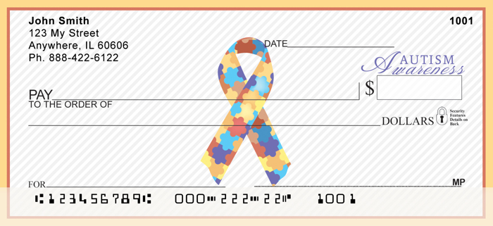 Autism Awareness Ribbon<br>RIB-07