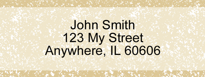 Parchment Rectangle Address Label