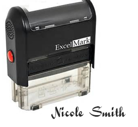 Self-Inking Signature Stamp