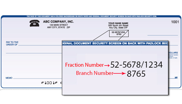where is the fraction number located